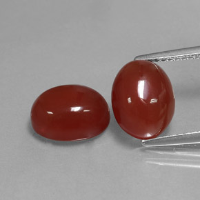  ct natürliche roter Karneol-Edelsteine, Oval Schliff, Lichtdurchlässig