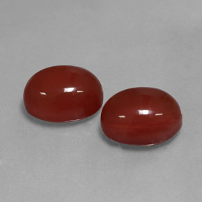  ct natürliche roter Karneol-Edelsteine, Oval Schliff, Lichtdurchlässig