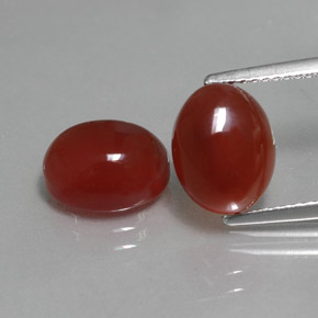  ct natürliche roter Karneol-Edelsteine, Oval Schliff, Lichtdurchlässig