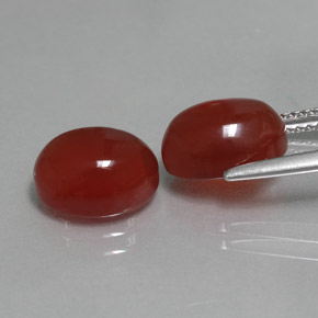  ct natürliche roter Karneol-Edelsteine, Oval Schliff, Lichtdurchlässig