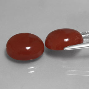  ct natürliche roter Karneol-Edelsteine, Oval Schliff, Lichtdurchlässig