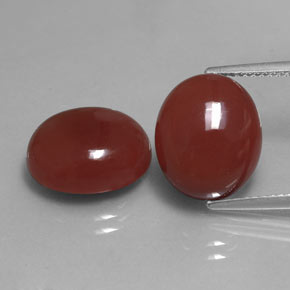  ct natürliche roter Karneol-Edelsteine, Oval Schliff, Lichtdurchlässig