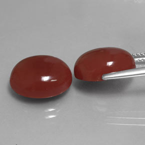  ct natürliche roter Karneol-Edelsteine, Oval Schliff, Lichtdurchlässig