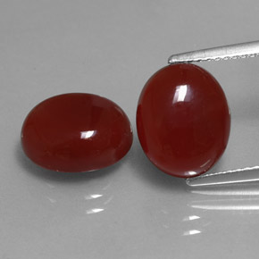  ct natürliche roter Karneol-Edelsteine, Oval Schliff, Lichtdurchlässig