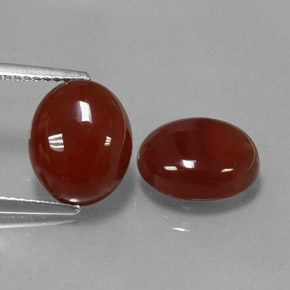  ct natürliche roter Karneol-Edelsteine, Oval Schliff, Lichtdurchlässig
