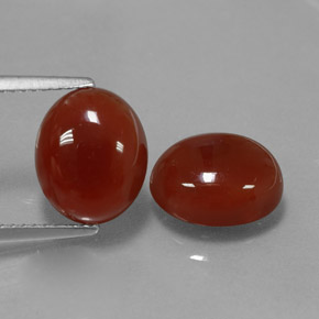  ct natürliche roter Karneol-Edelsteine, Oval Schliff, Lichtdurchlässig