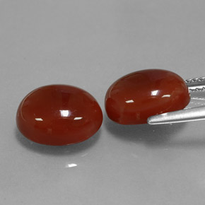  ct natürliche roter Karneol-Edelsteine, Oval Schliff, Lichtdurchlässig