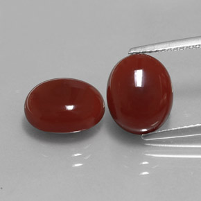  ct natürliche roter Karneol-Edelsteine, Oval Schliff, Lichtdurchlässig