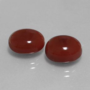  ct natürliche roter Karneol-Edelsteine, Oval Schliff, Lichtdurchlässig