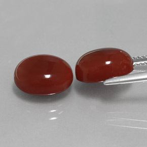  ct natürliche roter Karneol-Edelsteine, Oval Schliff, Lichtdurchlässig
