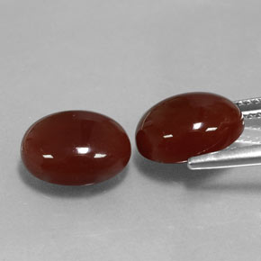  ct natürliche roter Karneol-Edelsteine, Oval Schliff, Lichtdurchlässig