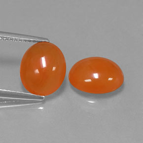  ct natürliche orangefarbener Karneol-Edelsteine, Transparent, Transparent / Lichtdurchlässig