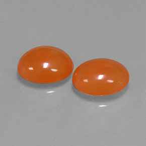  ct natürliche orangefarbener Karneol-Edelsteine, Transparent, Transparent / Lichtdurchlässig