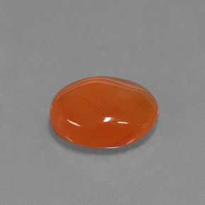3,69 ctw natürlicher orangefarbener Karneol, Oval Schliff, Lichtdurchlässig