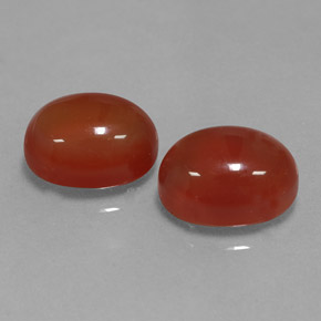  ct natürliche orangefarbener Karneol-Edelsteine, Oval Schliff, Lichtdurchlässig