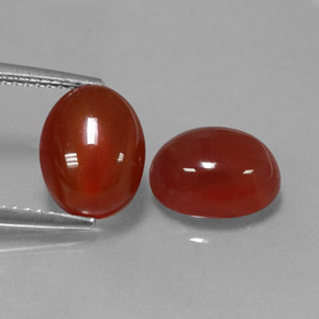  ct natürliche roter Karneol-Edelsteine, Oval Schliff, Lichtdurchlässig