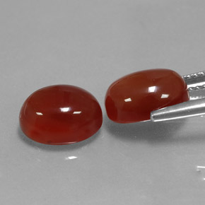  ct natürliche roter Karneol-Edelsteine, Oval Schliff, Lichtdurchlässig