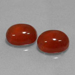  ct natürliche orangefarbener Karneol-Edelsteine, Oval Schliff, Lichtdurchlässig