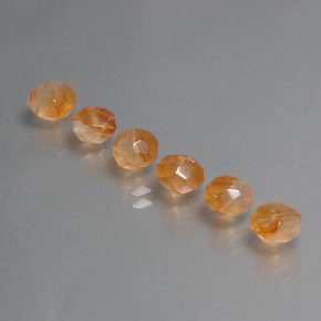  ct natürliche orangefarbener Karneol-Edelsteine, Transparent, Transparent / Lichtdurchlässig