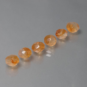  ct natürliche orangefarbener Karneol-Edelsteine, Transparent, Transparent / Lichtdurchlässig