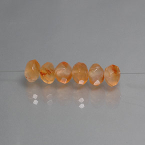  ct natürliche orangefarbener Karneol-Edelsteine, Transparent, Transparent / Lichtdurchlässig