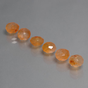  ct natürliche Orange Karneol-Edelsteine, Transparent, Transparent / Lichtdurchlässig