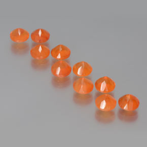  ct natürliche Orange Karneol-Edelsteine, Transparent, Transparent / Lichtdurchlässig