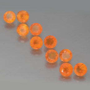  ct natürliche Orange Karneol-Edelsteine, Transparent, Transparent / Lichtdurchlässig