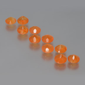  ct natürliche Orange Karneol-Edelsteine, Transparent, Transparent / Lichtdurchlässig