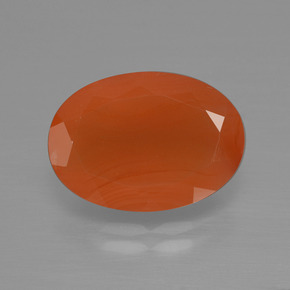 9,17 ctw natürlicher Orange Karneol, Oval Schliff, Lichtdurchlässig