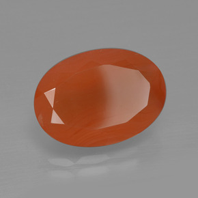 9,17 ctw natürlicher Orange Karneol, Oval Schliff, Lichtdurchlässig