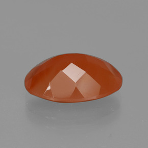 9,17 ctw natürlicher Orange Karneol, Oval Schliff, Lichtdurchlässig