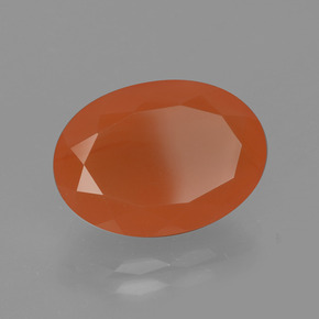 9,17 ctw natürlicher Orange Karneol, Oval Schliff, Lichtdurchlässig