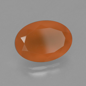 9,17 ctw natürlicher Orange Karneol, Oval Schliff, Lichtdurchlässig