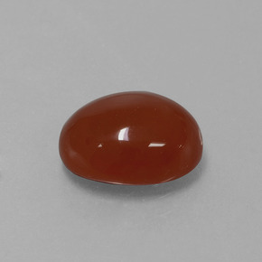 9,17 ctw natürlicher orange-rot Karneol, Oval Schliff, Lichtdurchlässig