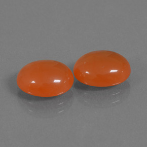 5,12 ct natürliche Mittelorange Karneol-Edelsteine, Oval Schliff, Lichtdurchlässig
