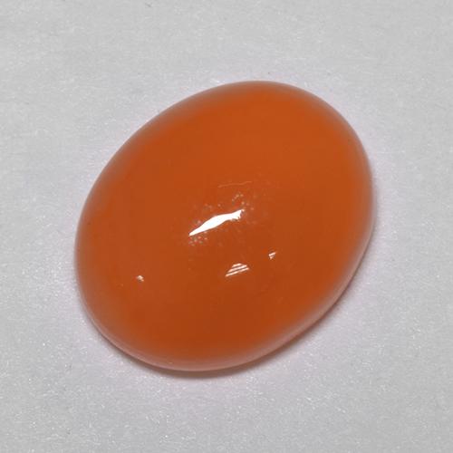 9,17 ctw natürlicher Orange Karneol, Oval Schliff, Lichtdurchlässig