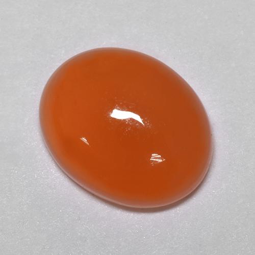 9,17 ctw natürlicher Orange Karneol, Oval Schliff, Lichtdurchlässig
