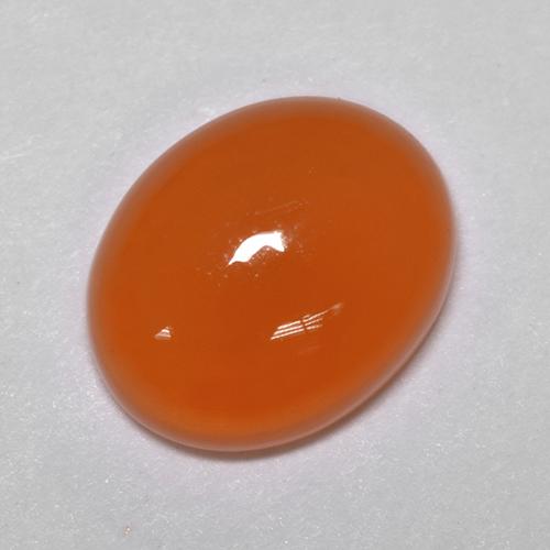 9,17 ctw natürlicher Orange Karneol, Oval Schliff, Lichtdurchlässig