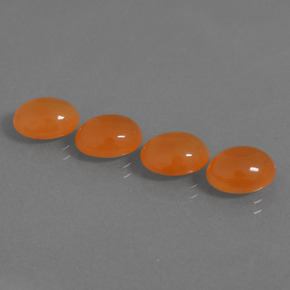 7.92 ct natürliche Orange Karneol-Edelsteine, Oval Schliff, Lichtdurchlässig