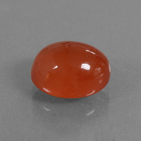 9,17 ctw natürlicher rot-orange Karneol, Oval Schliff, Lichtdurchlässig