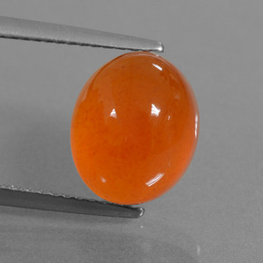 9,17 ctw natürlicher Orange Karneol, Oval Schliff, Lichtdurchlässig