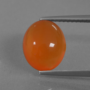 9,17 ctw natürlicher Orange Karneol, Oval Schliff, Lichtdurchlässig