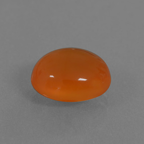 9,17 ctw natürlicher Orange Karneol, Oval Schliff, Lichtdurchlässig