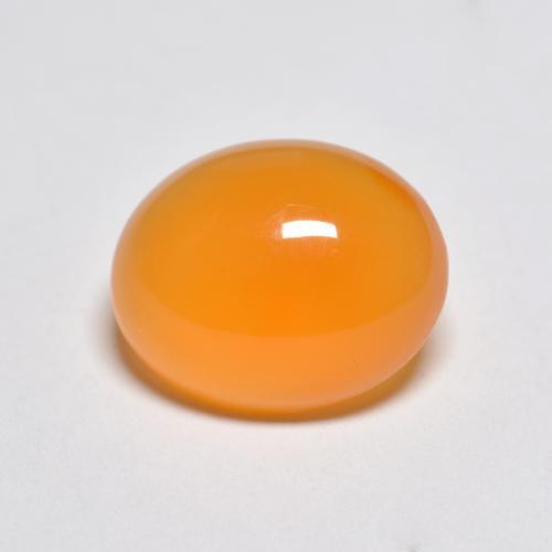 9,17 ctw natürlicher Mittelorange Karneol, Oval Schliff, Lichtdurchlässig