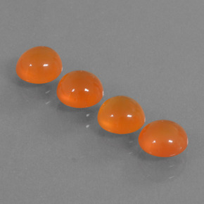  ct natürliche Orange Karneol-Edelsteine, Rund Schliff, Lichtdurchlässig
