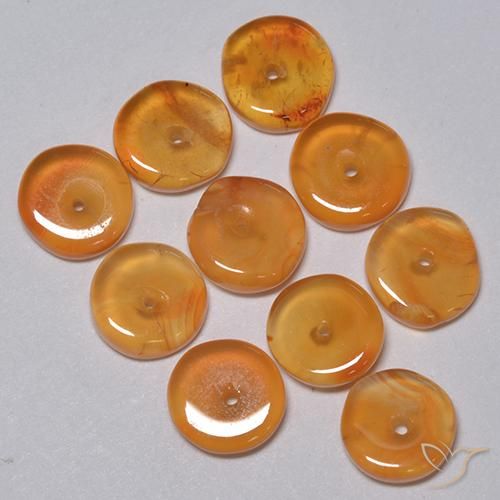 4.96 ct natürliche Mittelorange Karneol-Edelsteine, Fantasie, Transparent