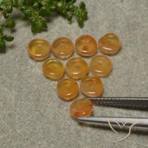 4.06 ct natürliche Aprikose Orange Karneol-Edelsteine, Ausgefallene Form, Lichtdurchlässig