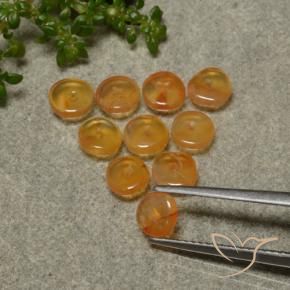 4.06 ct natürliche Aprikose Orange Karneol-Edelsteine, Ausgefallene Form, Lichtdurchlässig