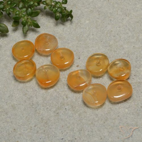 4.25ctw Natürlicher Mittelorange Karneol, Fantasie, Transparent